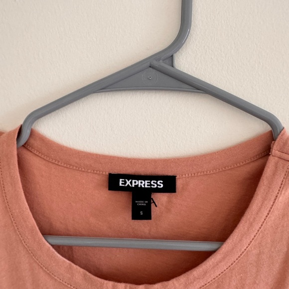Express sleeveless peplum top size small in peach color - Picture 2 of 2